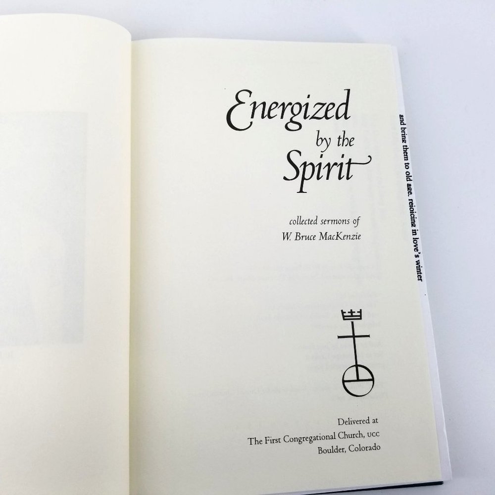 Energized By The Spirit Collected Sermons MacKenzie Book Signed 1997 Church CO